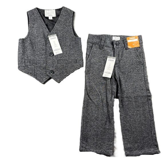 Gymboree Boy NWT Vest Pants Matching Set Formal Party Holiday Wedding 2T H239 - Picture 1 of 7
